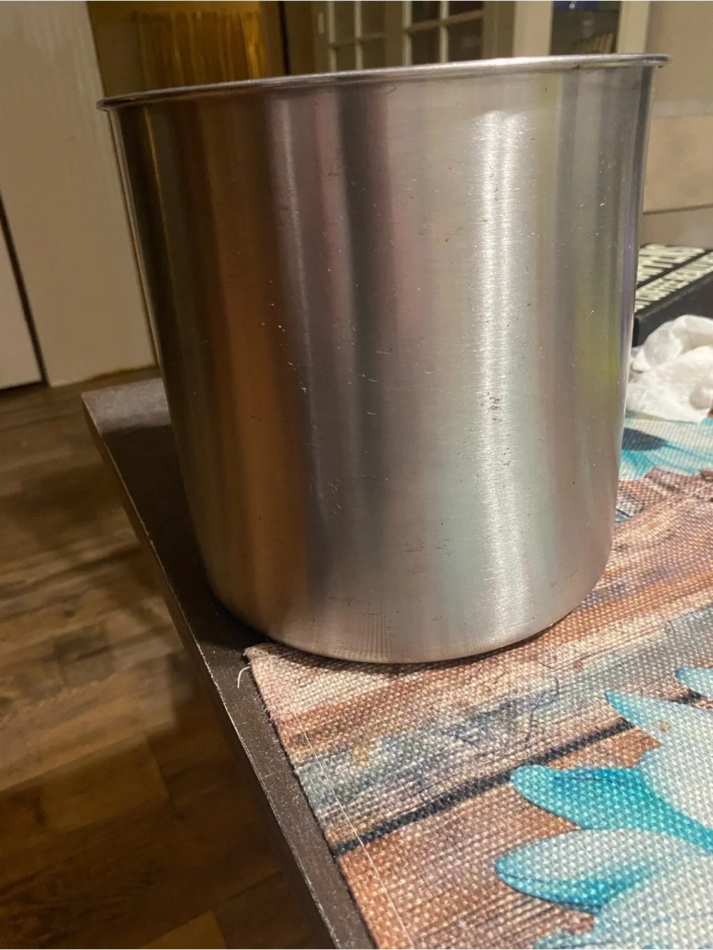 Stainless Steel Kitchen Utensil Holder - Silver